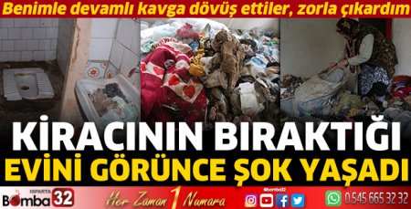 Kiracının bıraktığı evini görünce şok yaşadı