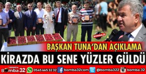 KİRAZDA BU SENE YÜZLER GÜLDÜ
