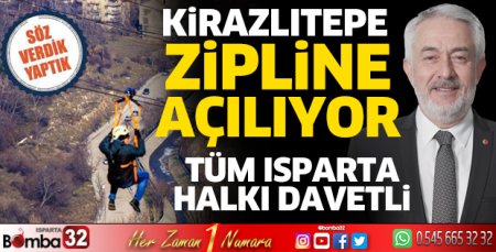 Kirazlıtepe Zipline açılıyor