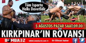 KIRKPINAR’IN RÖVANŞI PAZAR GÜNÜ
