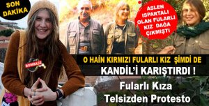 Kırmızı Fularlı Kıza Telsizden Protesto