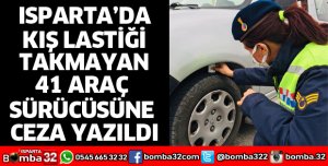 KIŞ LASTİĞİ TAKMAYAN 41 ARAÇ SÜRÜCÜSÜNE CEZA