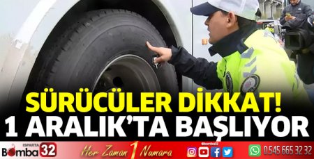 Kış lastiği uygulaması başlıyor