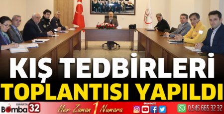 Kış tedbirleri toplantısı yapıldı