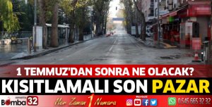 Kısıtlamalı son Pazar