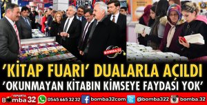 KİTAP FUARI DUALARLA AÇILDI