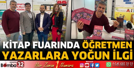 Kitap fuarında öğretmen yazarlara yoğun ilgi 
