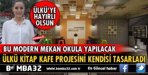 KİTAP KAFE PROJESİNİ KENDİSİ ÇİZDİ