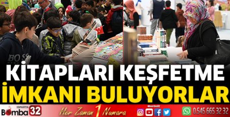 Kitapları keşfetme imkanı buluyorlar