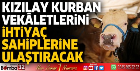 Kızılay kurban vekâletlerini ihtiyaç sahiplerine ulaştıracak