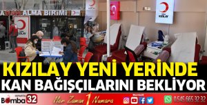 Kızılay yeni yerinde kan bağışçılarını bekliyor