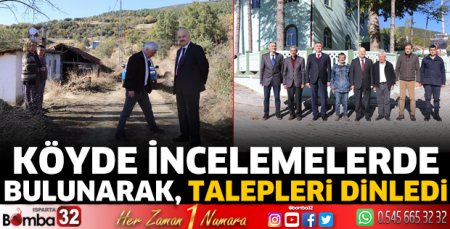 Kızılcık ve Koçtepe Köylerini ziyaret etti