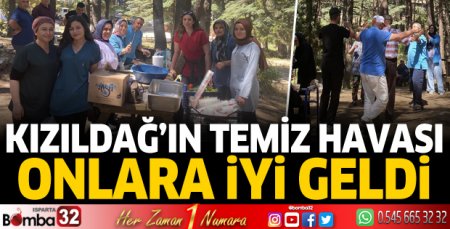 Kızıldağ'ın temiz havası onlara iyi geldi