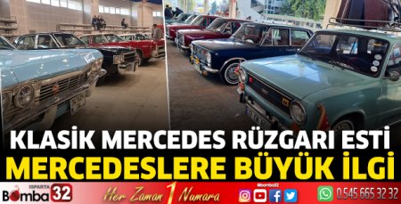 Isparta'da Klasik Mercedes rüzgarı