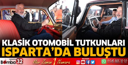 Klasik otomobil tutkunları Isparta’da buluştu