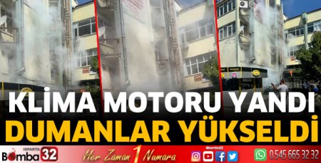 Klima motoru yandı