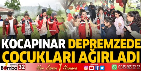 Kocapınar depremzede çocukları ağırladı.