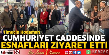 Kodaman, Cumhuriyet Caddesinde esnafla buluştu