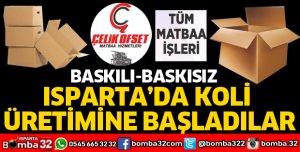 KOLİ ÜRETİMİNE BAŞLADILAR