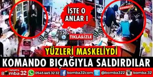 KOMANDO BIÇAKLI GASP GÜVENLİK KAMERASINDA