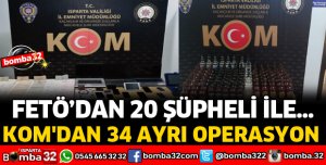 KOM'DAN 34 AYRI OPERASYON