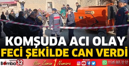 Komşuda acı olay