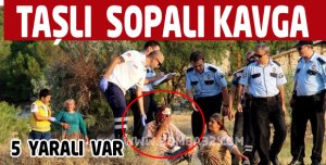 KOMŞUDA İKİ AİLE BİRBİRİNE GİRDİ 5 YARALI !