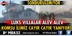 KOMŞUDA YANGIN! CAYIR CAYIR YANIYOR