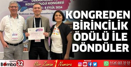 Kongreden birincilik ödülü ile döndüler