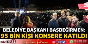 Konsere 95 Bin kişi katıldı