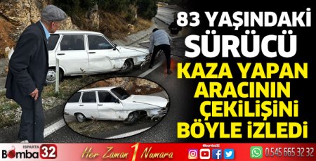 Kontrolden çıkan otomobil şarampole uçtu