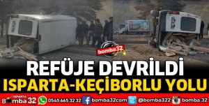 KONTROLDEN ÇIKIP DEVRİLDİ