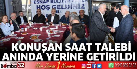 Konuşan saat talebi anında yerine getirildi
