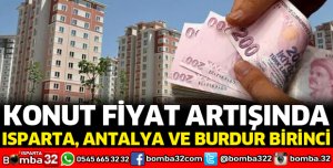 KONUT FİYAT ARTIŞINDA BATI AKDENİZ BİRİNCİ