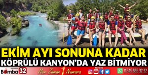 Köprülü Kanyon’da yaz bitmiyor