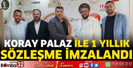 Koray Palaz ile 1 yıllık sözleşme imzalandı