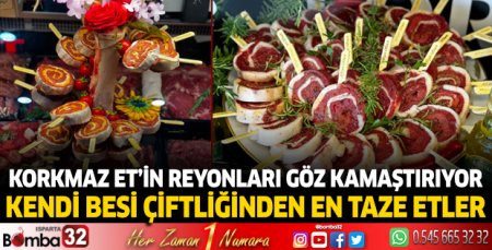 Korkmaz Et’in reyonları göz kamaştırıyor