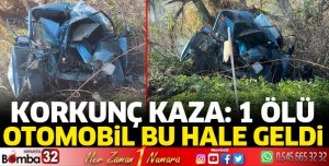 Korkunç kazada 1 ölü 