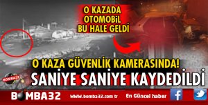 KORKUTAN KAZA GÜVENLİK KAMERASINA YANSIDI İŞTE O ANLAR 
