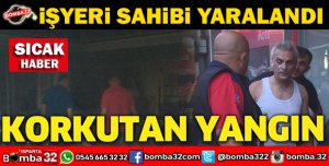 KORKUTAN YANGIN 2 KİŞİ YARALANDI