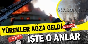 KORKUTAN YANGIN VİDEO HABER!