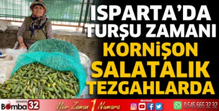 Kornişon salatalık tezgahlarda
