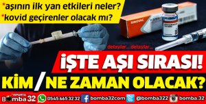KORONAVİRÜS AŞISINI KİM NE ZAMAN OLACAK? KOVİD GEÇİRENLER AŞI OLACAK MI? YAN ETKİLERİ NELER?