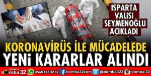 KORONAVİRÜS İLE MÜCADELEDE YENİ KARARLAR ALINDI