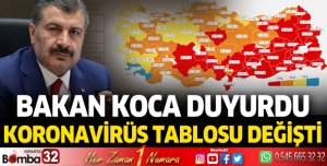 Koronavirüs tablosu değişti