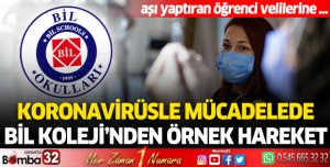 Koronavirüsle mücadelede BİL Koleji'nden örnek hareket