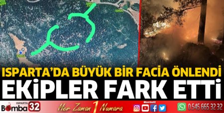 Kovada Gölü mevkiinde orman yangını
