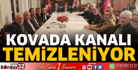 Kovada Kanalı temizleniyor