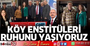 Köy enstitüleri ruhunu yaşıyoruz