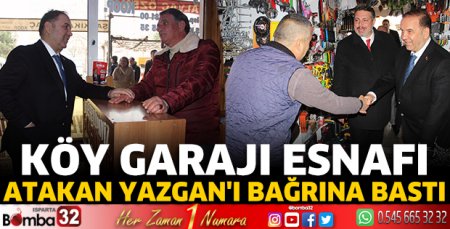 Köy Garajı esnafı Atakan Yazgan'ı bağrına bastı